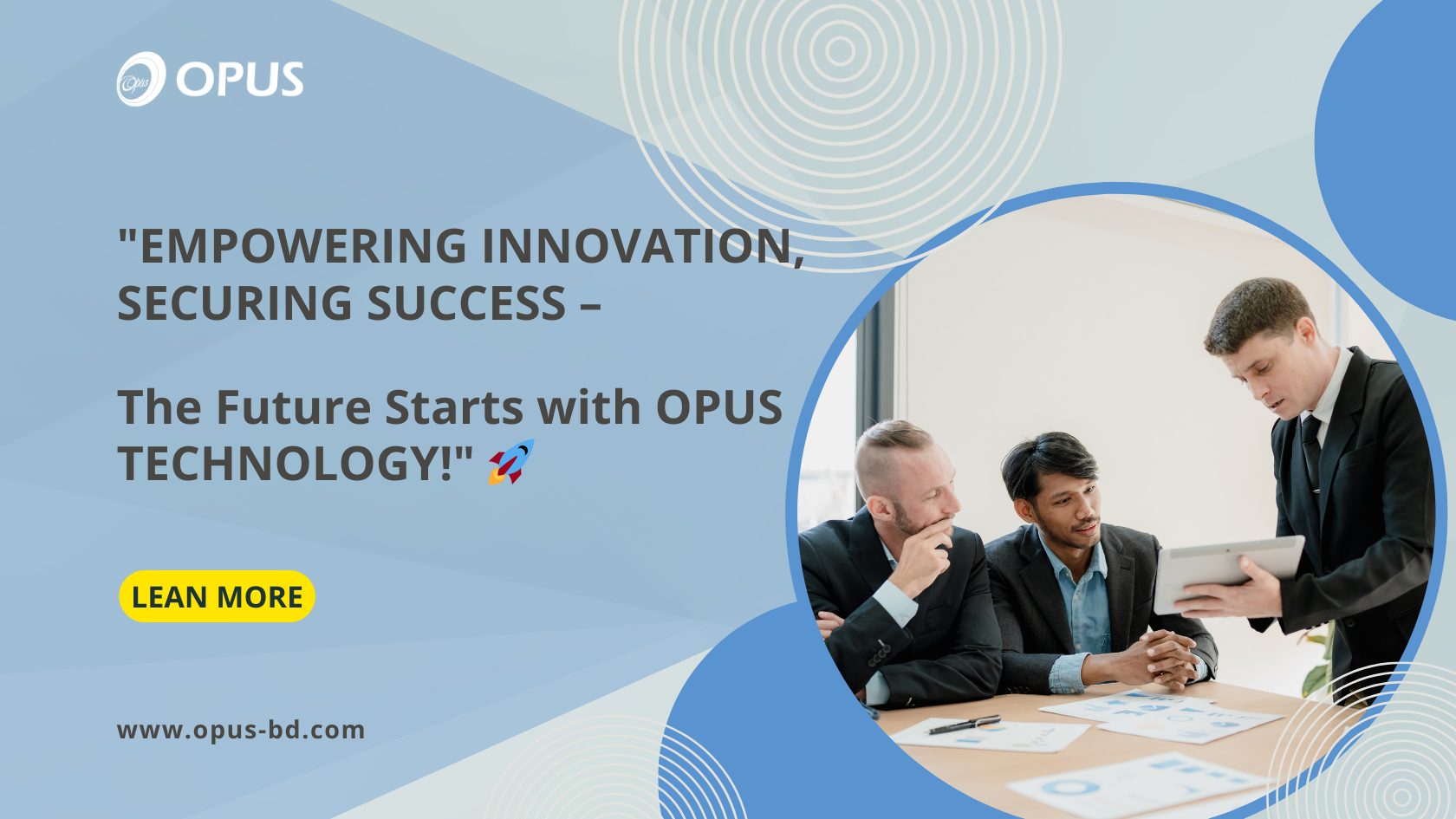 "Transform Your Business with Smart IT Solutions β OPUS TECHNOLOGY at the Forefront!" π